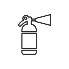 Fire extinguisher icon template color editable. Fire danger. Fire protection symbol vector sign isolated on white background. Simple logo vector illustration for graphic and web design.