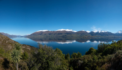Fototapeta premium Stunning lake scenery in theSouthern Alps of New Zealand