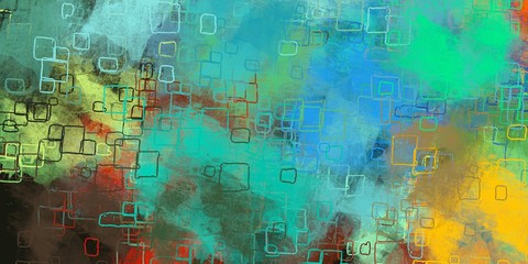 Obraz premium Painterly mix. Backdrop material. Color texture. Modern art. Wide brush. Oil painting. Wall painting. Canvas surface. 2d illustration. Abstract. Handmade background.