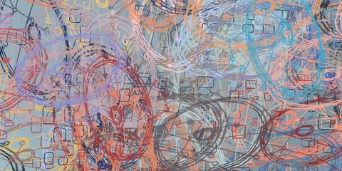 Oil painting. Backdrop material. Colorful pattern. Modern art. Wall painting. Canvas surface. Wide brush. Painterly mix. 2d illustration. Handmade background. Abstract. 