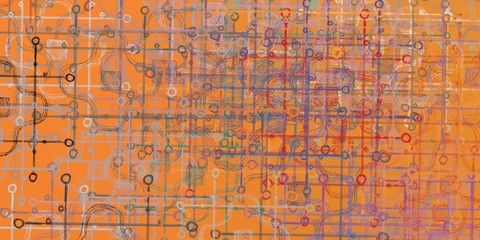 Wall painting. Abstract. Backdrop material. Canvas surface. Wide brush. Painterly mix. Handmade background. Modern art. Oil painting. Colorful pattern. 2d illustration. 