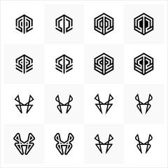 Letter H or Company or Monogram Logo Design Vector