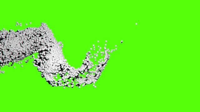 -3d abstract flow animation
-1920 x 1080
-white sphere