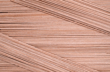 Fototapeta premium Dry brown noodles.