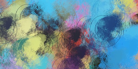 Canvas surface. Painterly mix. Wall painting. Color texture. Wide brush. Oil painting. Abstract. Backdrop material. 2d illustration. Modern art. Colorful pattern. 