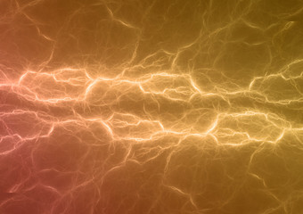 Hot lightning plasma, abstract electrical background