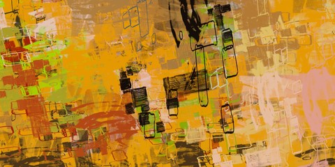 Fototapeta premium Color texture. Wall painting. Painterly mix. Colorful pattern. Handmade background. Oil painting. Canvas surface. Abstract. Wide brush. Modern art. 2d illustration. 