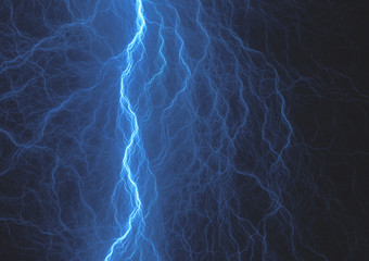 Blue plasma, abstract electrical background