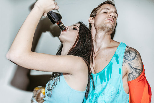 crazy couple,fun,attitude,tattoo,orange,love