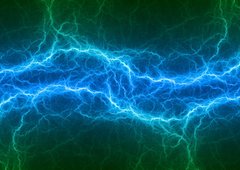Blue and green abstract electrical background