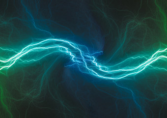 Blue and green abstract electrical background
