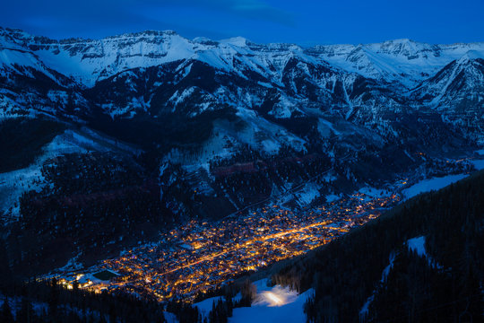 Telluride at Blue Hour