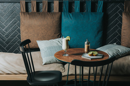 Smoothie with kiwi and banana