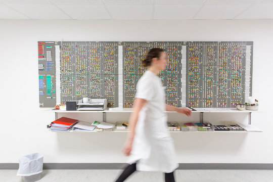 walking in the hallway