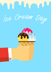 Ice Cream Day. vector illustration ep3