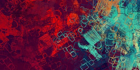 Wall painting. Colorful pattern. Oil painting. Painterly mix. Color texture. Canvas surface. Abstract. Handmade background. 2d illustration. Modern art. Wide brush.