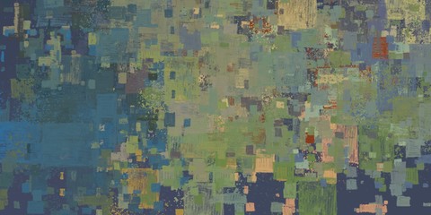 Digital sketch on colorful wall mix. 2d illustration. Texture backdrop painting matrix unique form. Creative natural chaos structure element material creation bitmap figures. Acrylic vivid variety con