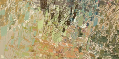 Modern art. Artistic brush. Oil painting mix. 2d illustration. Texture backdrop matrix. Creative natural chaos form structure unique element material creation bitmap figures. Acrylic variety vivid ske