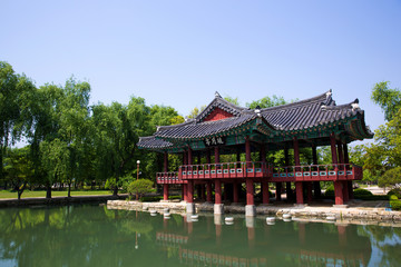 Naklejka premium Gwanghallu is a Chosun era building in Namwon-si, Korea.