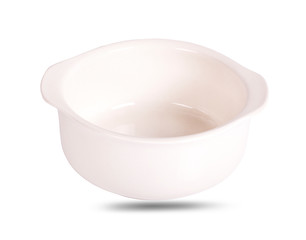 white bowl isolated on white background