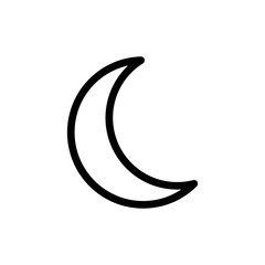 Moon icon vector symbol illustration