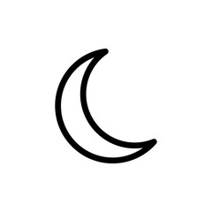 Moon icon vector symbol illustration