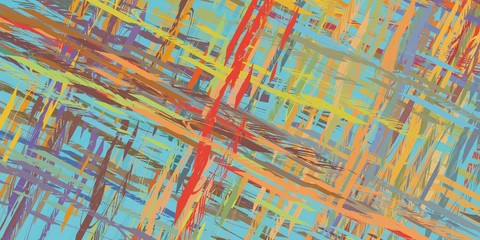 Obraz premium Sketch painting. 2d illustration. Digital texture wallpaper. Art modern drawing backdrop material. Crazy random pattern creation. Creative unique chaos and variety mix structure contour.