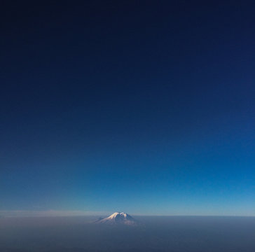 Mount Ranier Peeking