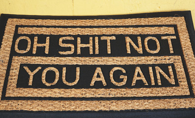 Unwelcoming doormat