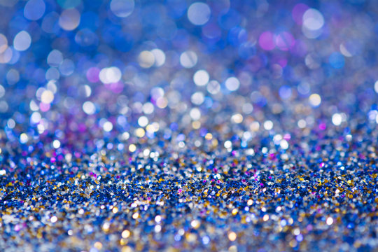 Glitter with shallow depth of field