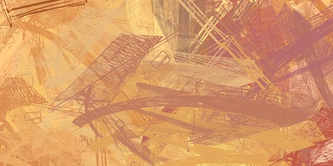 Crazy sketch random pattern. Creative chaos and variety structure. Modern art drawing painting. 2d illustration. Digital texture wallpaper. Artistic sketch draw backdrop material. 