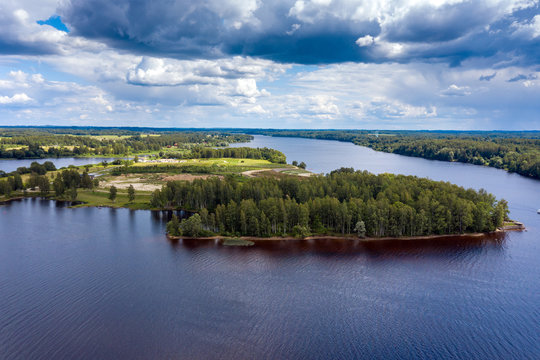 Daugava river at Koknese, Latvia.