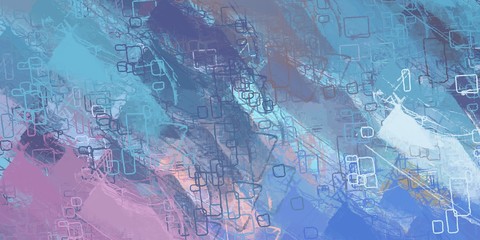 Poster oil painting element. 2d illustration. Texture backdrop. Creative chaos structure.