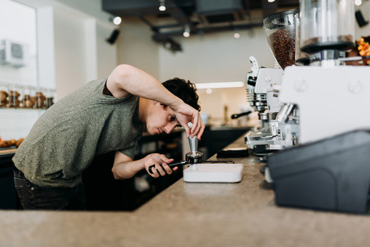 Portraits of workers from coffee bar.