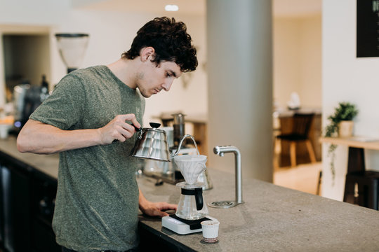 Portraits of workers from coffee bar.