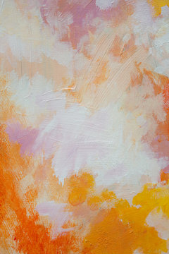 Soft impressionistic abstract painting detail