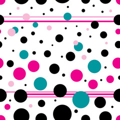Graphic beautiful seamless vector pattern of circles