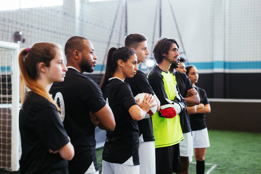 Portrait of team soccer players.