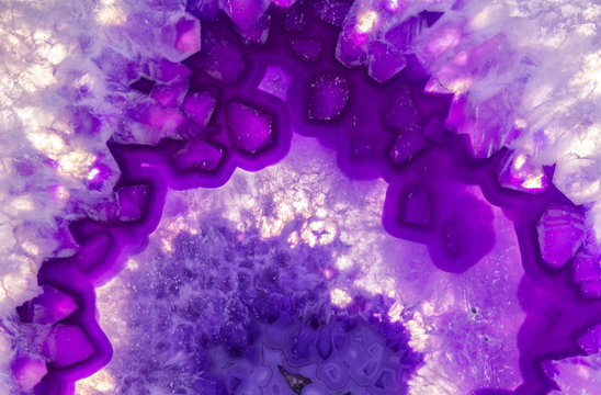 Purple Agate Closeup