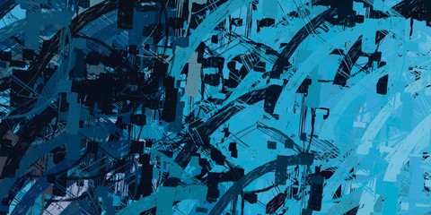 Brush painting. Artistic canvas. Oil art. 2d illustration. Texture backdrop. Creative chaos structure element.