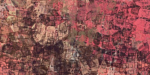 Brush painting. Artistic canvas. Oil art. 2d illustration. Texture backdrop. Creative chaos structure element.