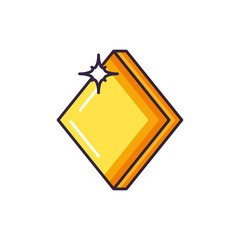 casino diamond ace symbol icon