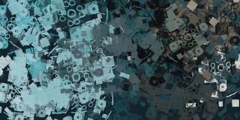 Brush painting. Artistic canvas. Oil art. 2d illustration. Texture backdrop. Creative chaos structure element.