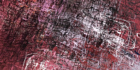 Decorative oil painting. Vibrant dynamic art. 2d illustration. Texture backdrop. Creative chaos structure element.