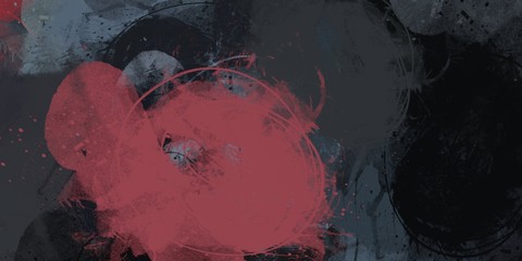 Decorative oil painting. Vibrant dynamic art. 2d illustration. Texture backdrop. Creative chaos structure element.