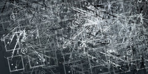 Decorative oil painting. Vibrant dynamic art. 2d illustration. Texture backdrop. Creative chaos structure element.