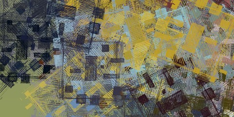 Decorative oil painting. Vibrant dynamic art. 2d illustration. Texture backdrop. Creative chaos structure element.