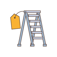 stairs with price tag hanging