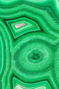 Malachite Mineral Closeup