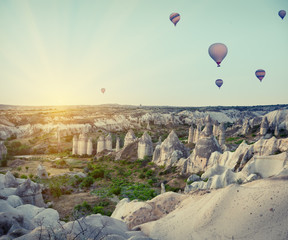 Balloons over Valley of Love or Baglidere